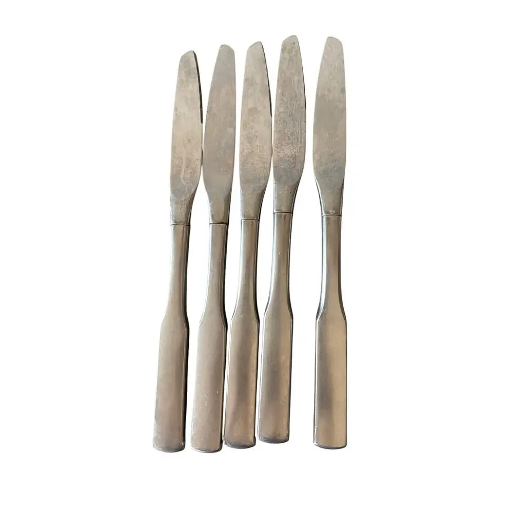 Oneida Deluxe Stainless Flatware Lot 32 Pc Mid Century Modern MCM